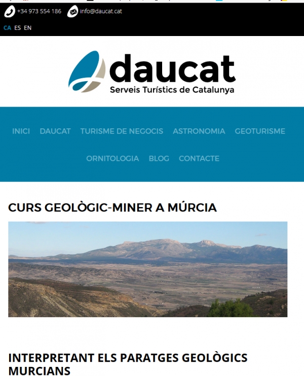 Curs geològic i miner per la Comunitat Murciana